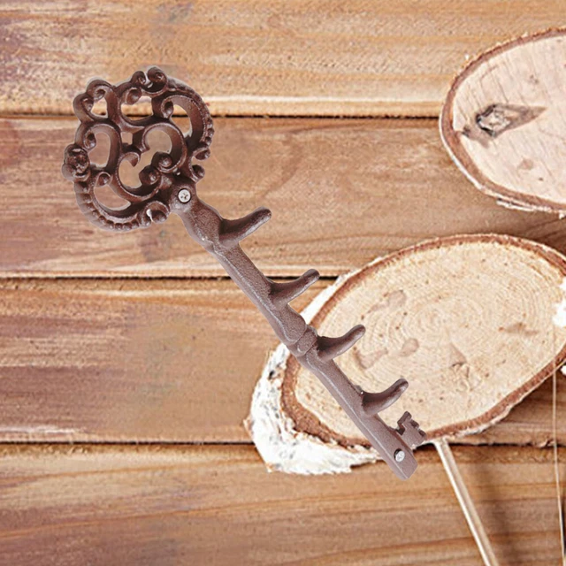 Decorative Wall Mounted Key Holder Rustic Cast Iron Key Rack Clothes Hanger