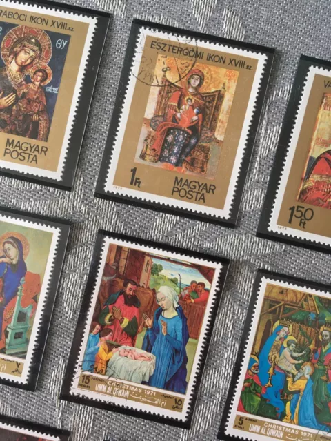11 Briefmarken Jesus Christus Heilige Mutter Maria Engel Religion