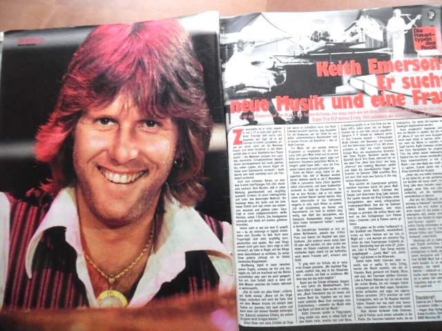 KEITH EMERSON --- 2x Bravo-A4 --- 28 x 22 cm Clipping B 806