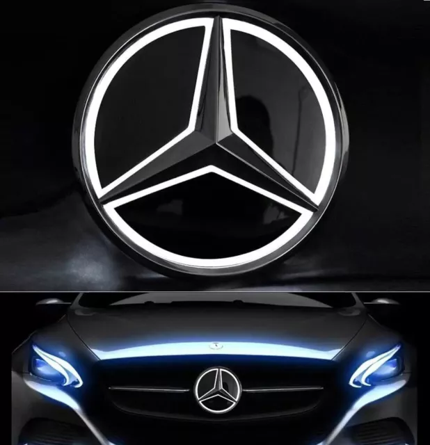 Grill Stern Emblem Neu Licht Logo Für 2011-2018Mercedes Benz W205 W212 W176 W218
