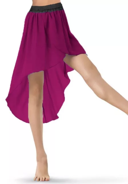 Filles Sexy Tutu Danse Court / Mini Jupe Femme Magenta Mousseline Ballet  C42