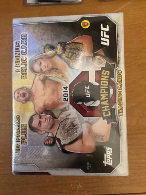 2014 Topps UFC Champions Box sealed 10 packs + Bonus Relic Card