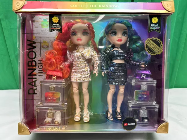 Rainbow High Devious Twins Holly & Laurel Special Edition Dolls Set NRFB