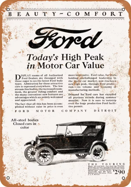 Metal Sign - 1926 Ford Touring Sedan -- Vintage Look