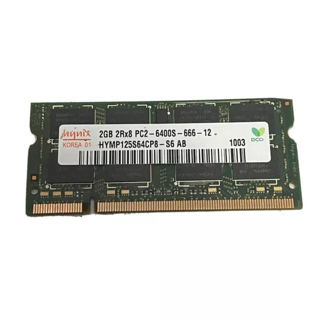 HYMP125S64CP8-S6 HYNIX Laptop/Computer MEMORY Card 2GB 2RX8 PC2-6400S-666-12