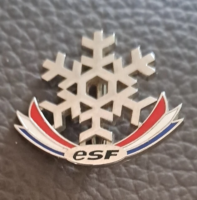 Insigne broche ski esf école  brevet
