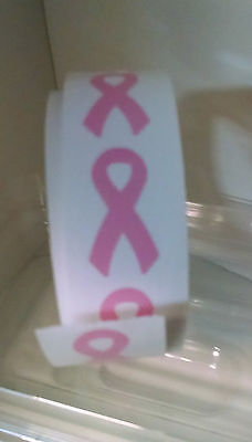 250 Pegatinas de cinta concientización del cáncer de mama