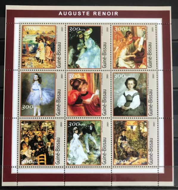 Guinea Bissau - Auguste Renoir / Art  on stamps - Timbres  MNH"" Alb.7