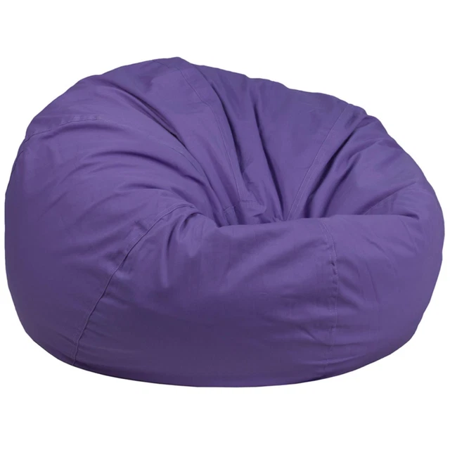 Flash Furniture Chair With Purple DG-BEAN-LARGE-SOLID-PUR-GG