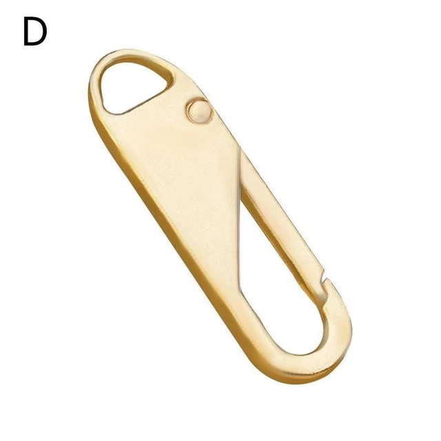 Gold 1Pc 1/6Pcs Removable Pull Tab Zipper Pull School Bag Down Coat Jacket Zipp