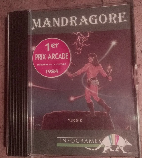 Jeu Mandragore MSX - Cassette K7 Big Box Complète Avec Notice - Bon état