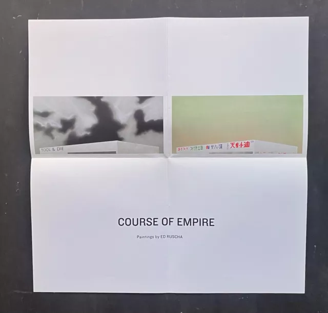 ED RUSCHA 2005 Course of Empire show poster Whitney 16x16