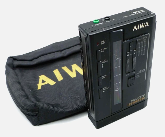Walkman Aiwa HS-JX101 - Radio K7 Cassette - Noir, Fonctionne, Vintage