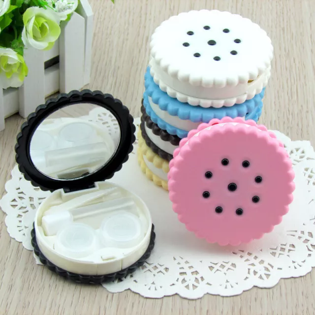 Mini Contact Lens Travel Kit Case Pocket Size Storage Holder Soaking Container 0