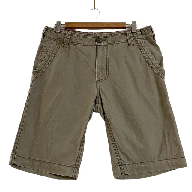 JUST JEANS MENS Cargo Shorts Size 34 Brown Pockets 20.66