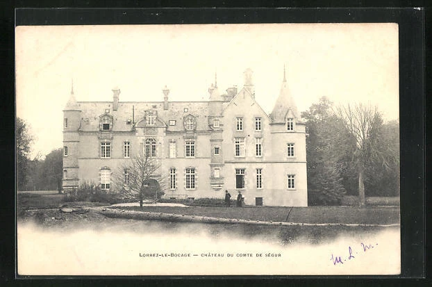 CPA Lorrez-le-Bocage, Château du Comte de Ségur 1903