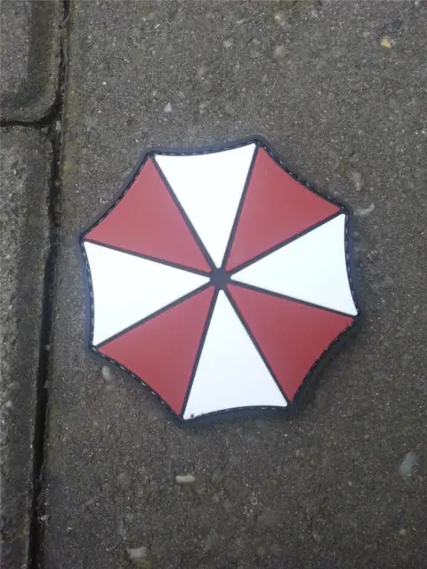 Regenschirm Umbrella Resident Evil Airsoft Klettverschluss Patch / Fleck