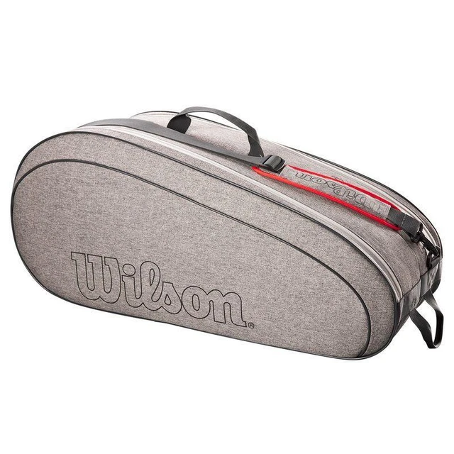 Wilson Team 6 Pack Tennis Racquet Bag Heather Grey Wilson Team 6 Pack Tennis Racquet Bag Heather Grey
