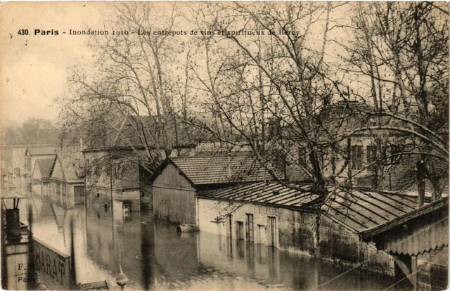 CPA AK PARIS 12th Flood 1910 Les warehouseots de vons et spirits (673580)