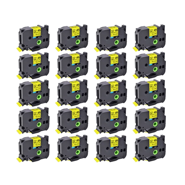 20x Ratio 2:1 Heat Shrink Tube Compatible with Brother HSe-651 Label Tape 23.6mm