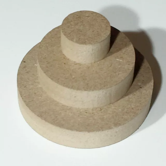 MDF Runde Holzscheibe Rund Holz Scheiben Kreis Tischplatte Basteln Ø50mm-Ø600mm