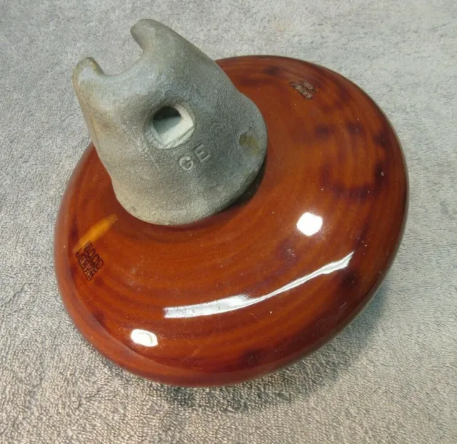 Locke High Voltage Suspension Insulator (antique porcelain/ceramic)
