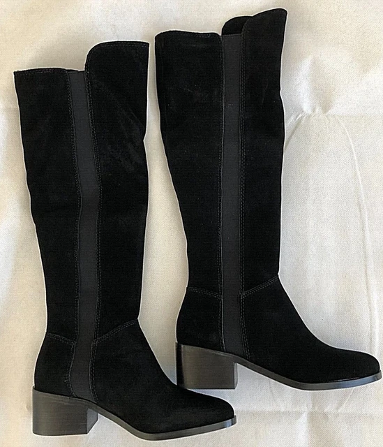 Women's Steve Madden  Giselle Knee High Boot Black Suede 6 M