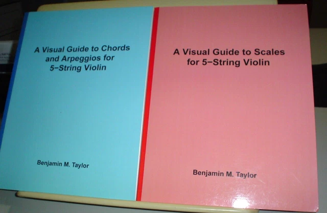 Visual Scale Taylor Card VISUAL GUIDE SCALES CHORDS ARPEGGIOS FOR 5 STRING VIOLIN Lot 2 Books ...