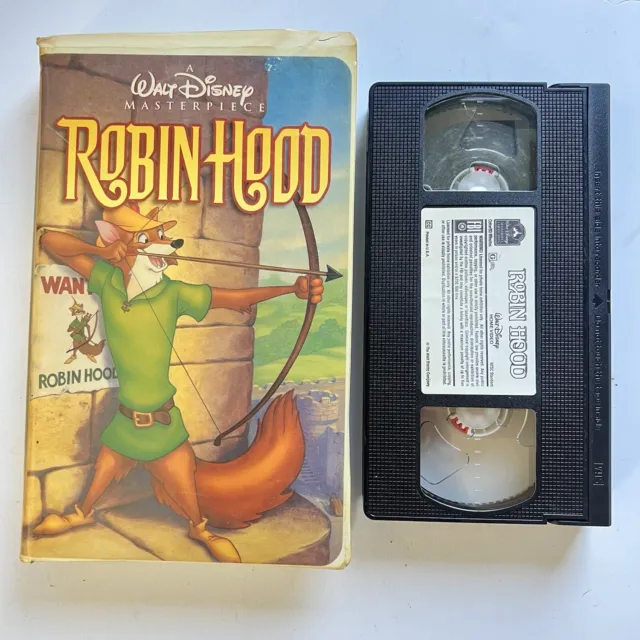 Walt Disney Robin Hood Gold Classic Collection VHS Home Video