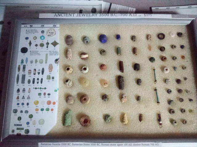 70+ Ancient Roman, Sumerian, Phoenician & Egyptian Beads 3500 BC-700 AD