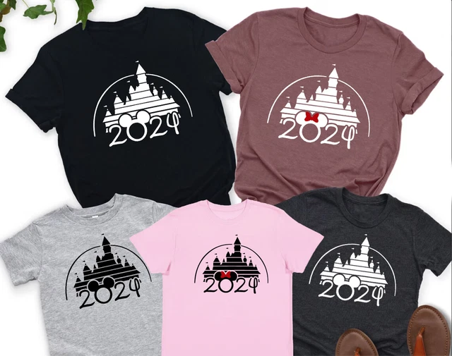 2024 DISNEY FAMILY Vacation Matching Shirts, Castle Squad Crew TShirts