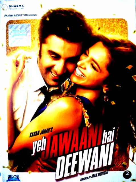 Yeh Jawaani Hai Deewani - Ranbir Kapoor, Deepika - 2 Disc Satz Neu Bollywood DVD