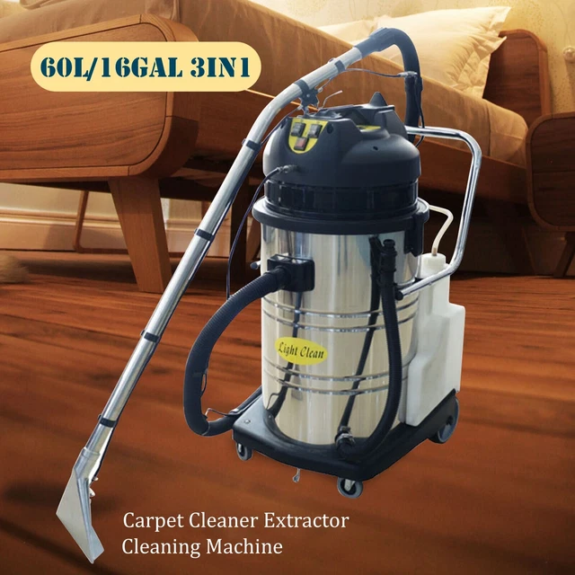 60L COMMERCIAL CARPET Cleaner Machine Cleaning Extractor 3in1 Pro