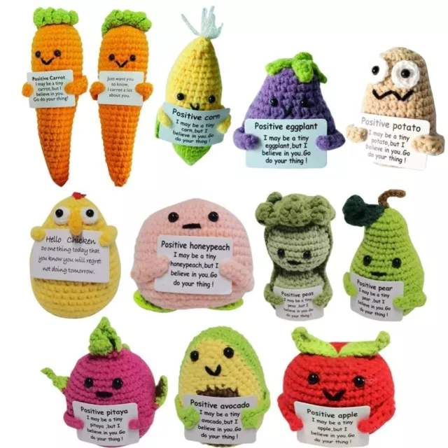 Vegetable Fruit Doll Potato Hug Pocket Knitted Plush Ornament  Birthday Holiday