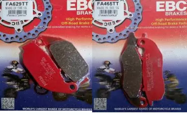 Fits Honda CRF 250 L / Rally 2013 - 2021 EBC FRONT and REAR Disc Brake Pads