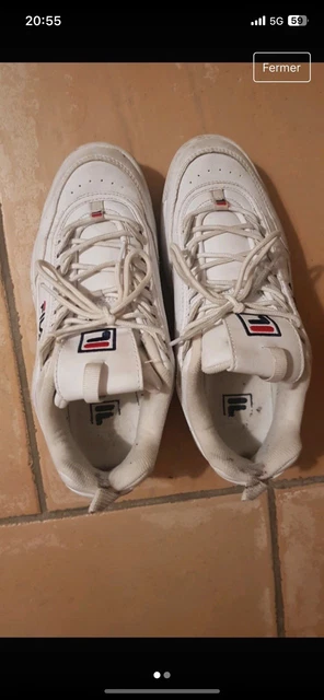 Fila blanche chaussure hot sale