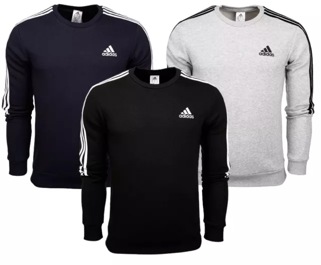 Adidas Essentials 3S Crewneck Sweatshirt Herren Fitness Sport