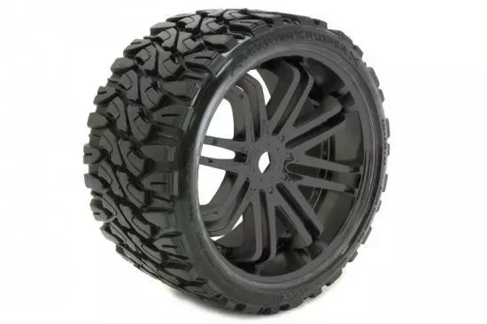 Sweep Terrain Crusher Belted Tyre On Black 17Mm Wheels 1/4 Offset