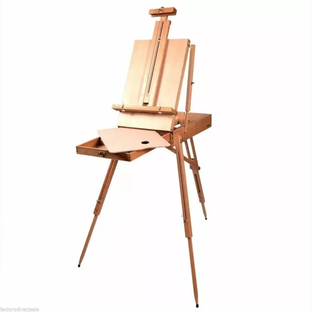 Shop4Omni French Style Portable Tripod/Desktop Wooden Artist Easel w Carry Strap