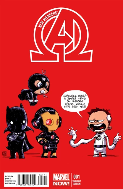 New Avengers (3rd Series) #1B VF/NM; Marvel | Skottie Young variant - we combine