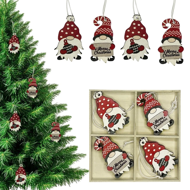 8CM Christmas Decorations, 2 PCS Naughty Santa Ornament Christmas Tree Hanging Ornaments Naked Santa Funny Xmas Party Decor Secret Santa Gift (8CM): Hanging Ornaments - View #9