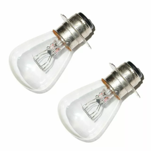 Motorcycle Headlamp Headlight 12V 35/35W P15d.25-3 Type 3 Lug Bulb 2 Units