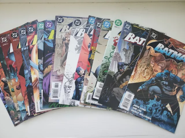 Batman 608-619 with variants Complete Run Hush Jeph Loeb Jim Lee 2002 -17 comics