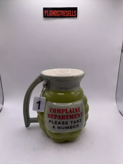 Novelty Complaint Department Grenade Ceramic Coffee Mug 16oz Big Mouth Inc