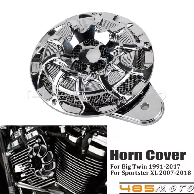 Motorcycle Horn Speaker Cover Fit for Harley Davidson Touring Big Twin 1999-2017