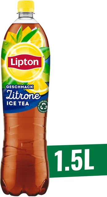 Lipton bevanda tè freddo cibo 9 x 1,5 L incl. 2,25 cauzione NUOVO MHD 16/02/24