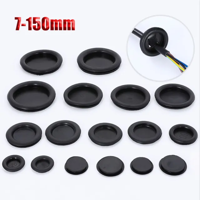 Single Side Protection Coil 14-150mm Sealing Ring Wire Sleeve Plug Hole  Black