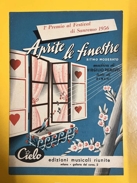SPARTITO MUSICALE &APRITE le finestre