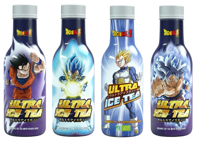 Ultra Ice Tea Mix Dragon Ball Super Infuso di Tè a Pesca 500ml con Personaggi