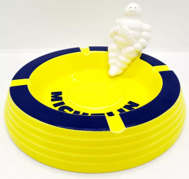 Michelin man Bibendum BIB figure collection Ashtray yellow no box unused